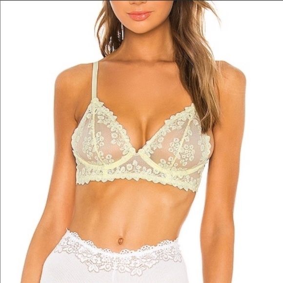 NWT Free People Veronica floral underwire lace bra - Picture 2 of 4